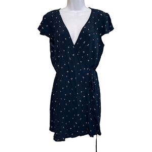 Brandy Melville Palm Tree Print Wrap Mini Dress